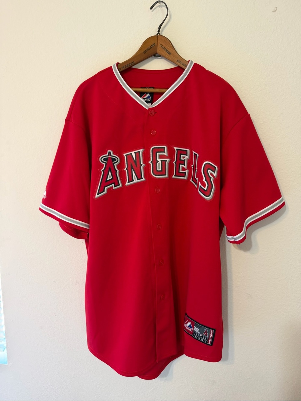 Majestic Torii Hunter Anaheim Angels #48 Stitched Jersey XL